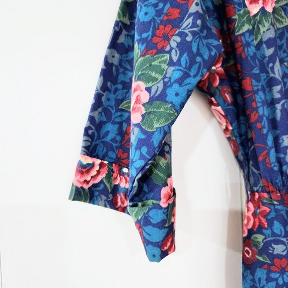 American Shirt Dress size 8, 60's Cotton Dress, buttons to waist, vtg housewife - Picture 4 of 12